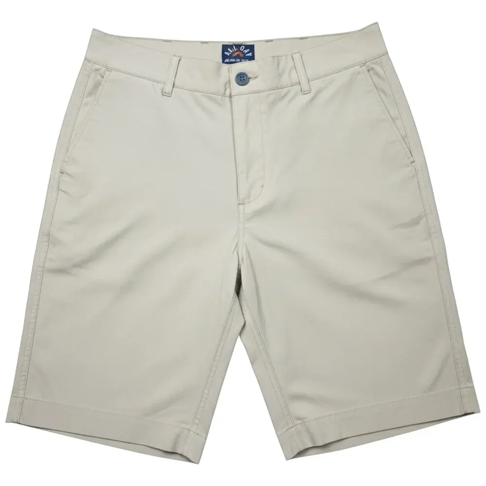 FAHERTY NWOT All Day Shorts Men's XL Khaki Performance Stretch Drawstring Beach